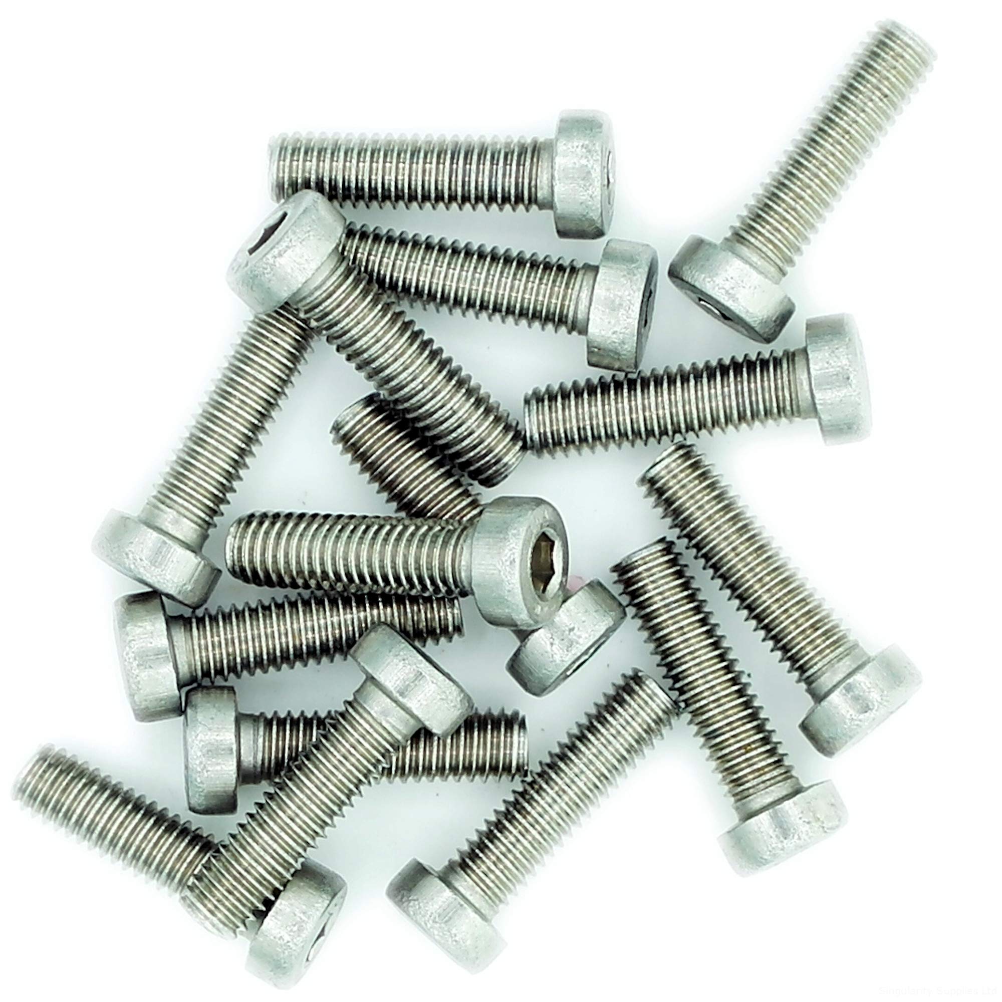 M4 (4mm x 16mm) Hex Socket Cap Screw (Bolt) (Low Head) - Stainless Steel (A2) (Pack of 20)
