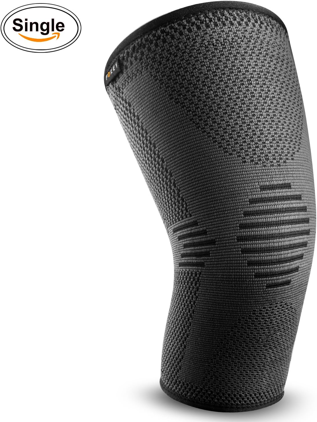 FOKEY Knee Brace, Knee Sleeve : Compression Knee Protector Support Wrap Fit for Arthritis, ACL, Meniscus Tear, Joint Pain Relief, Injury Recovery, Running and More Physical Activities Single - S