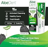 Aloe Dent Charcoal Toothpaste Fluoride Free 100 ml Natural Action view 2