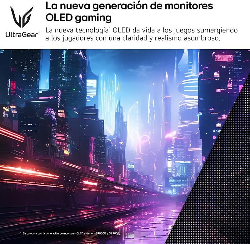 Lg 45gs96qb-b - monitor ultragear de 45 polegadas, tela oled, 3440x1440, 21:9, 0,03 ms, 240 hz, compatível com g-sync e freesync premium pro, roxo