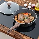 SENSARTE Nonstick Skillet Deep Fry Pan 26 cm 4 Litre with Lid Induction view 7