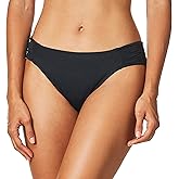 La Blanca Bikini Bottoms for Women Island Goddess Side Shirred Hipster Swimsuit Bottom
