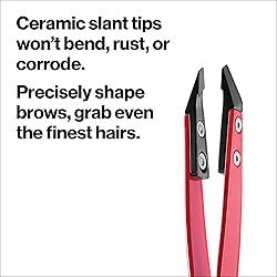 Revlon Ceramic Slanted Tip Tweezers, Precision For