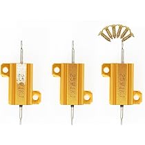 Lot De 5 Résistances Bobinées 50W 40 Ohms 5% Boîtier Aluminium - Montage Châssis, Dissipation Thermique