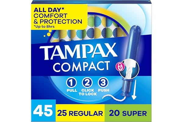 TAMPAX PEARL COMPACT POCKET 25 DUO RS 3/4/45CT 2.7X