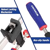 WORKPRO 150 mm Bar Clamps Set 2-Pack Heavy Duty F Clamps Quick-Release view 4