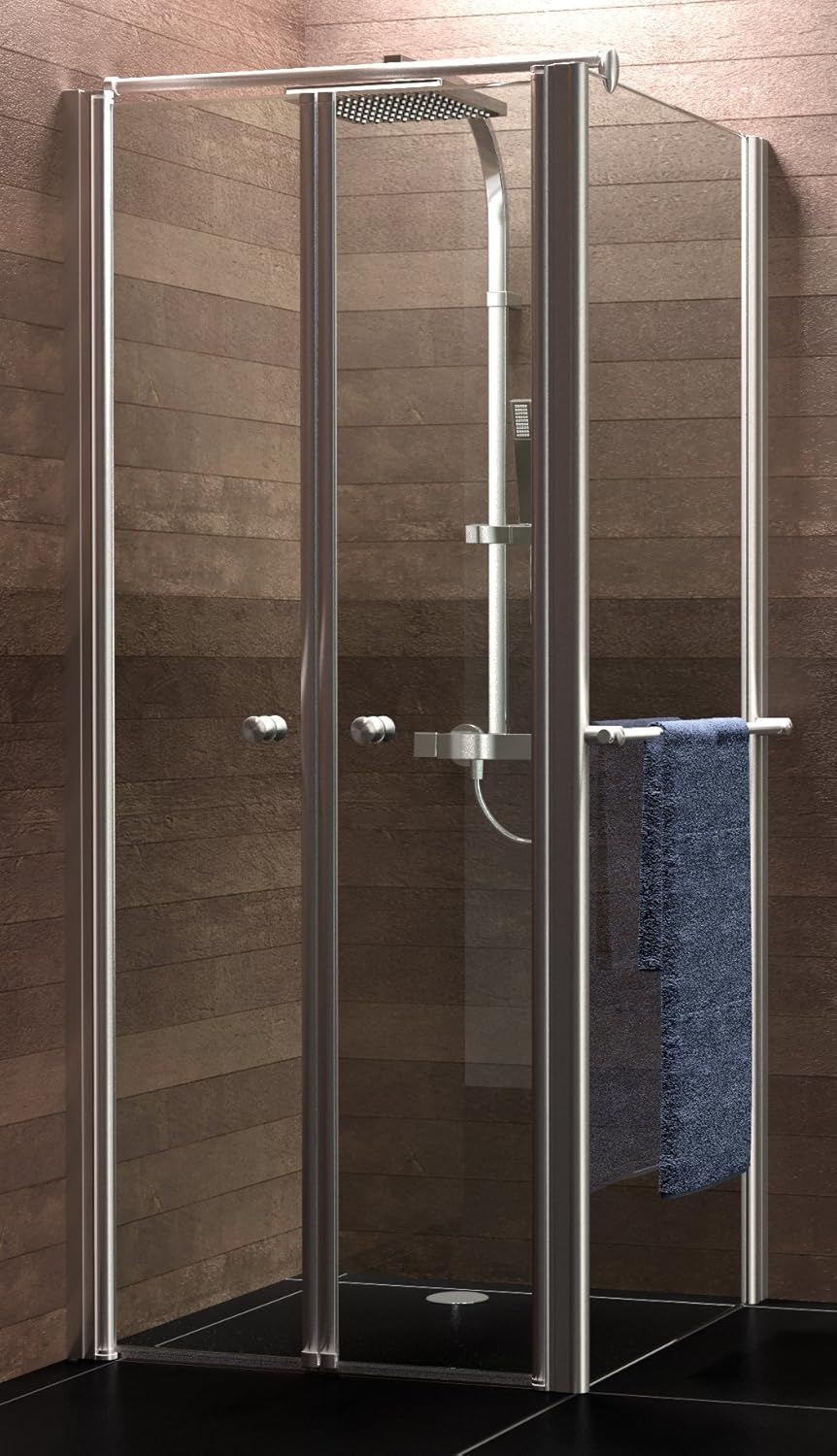 Schulte Duschkabine Garant Pendeltür   Seitenwand, 90 x 90 cm, 200 cm, 6 mm Sicherheitsglas klar ...