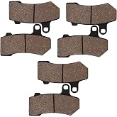 Cyleto Brake Pads for Harley Davidson Touring FLHTC Electra Glide Classic | FLHTCU Ultra Classic Electra Glide 2008-2017 Front and Rear