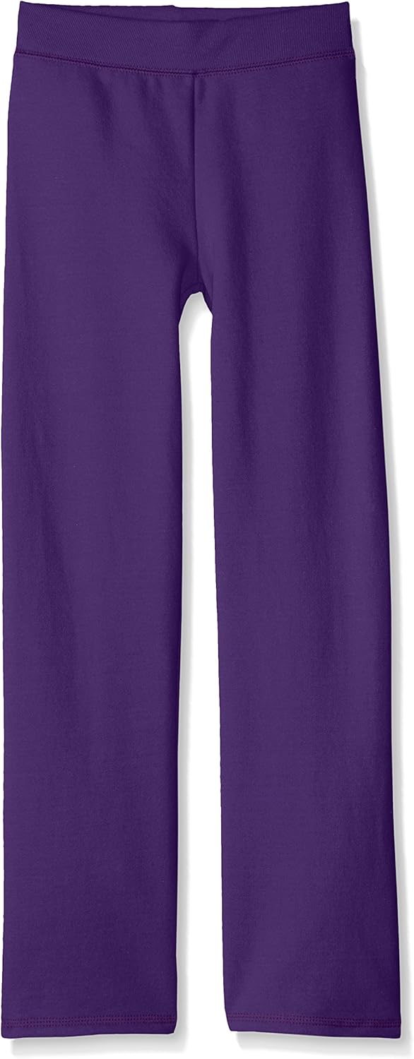Hanes ComfortSoft EcoSmart Girls' Open Bottom Leg Sweatpants: Clothing
