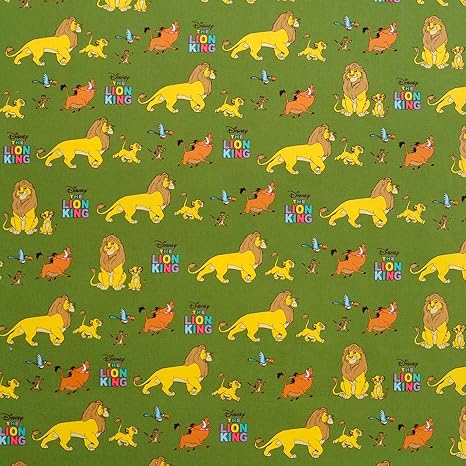 Amazon Kokka オックス 生地 ライオンキング 50cm単位販売 ディズニー キャラクター 入園 入学 国産 オリーブグリーン 布 生地 通販