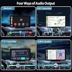 Carplay Wireless Portable Touchscreen Car Stereo
