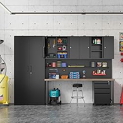Fesbos Metal Wall Cabinets for Storage with Locking