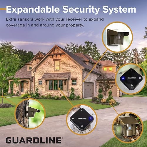 Guardline 500 Foot Range Wireless Driveway Alarm [1 Motion
