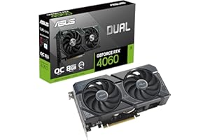 ASUS Dual GeForce RTX™ 4060 OC Edition 8GB GDDR6 (PCIe 4.0, 8GB GDDR6, DLSS 3, HDMI 2.1a, DisplayPort 1.4a, 2.5-Slot Design, Axial-tech Fan Design, 0dB Technology, and More)