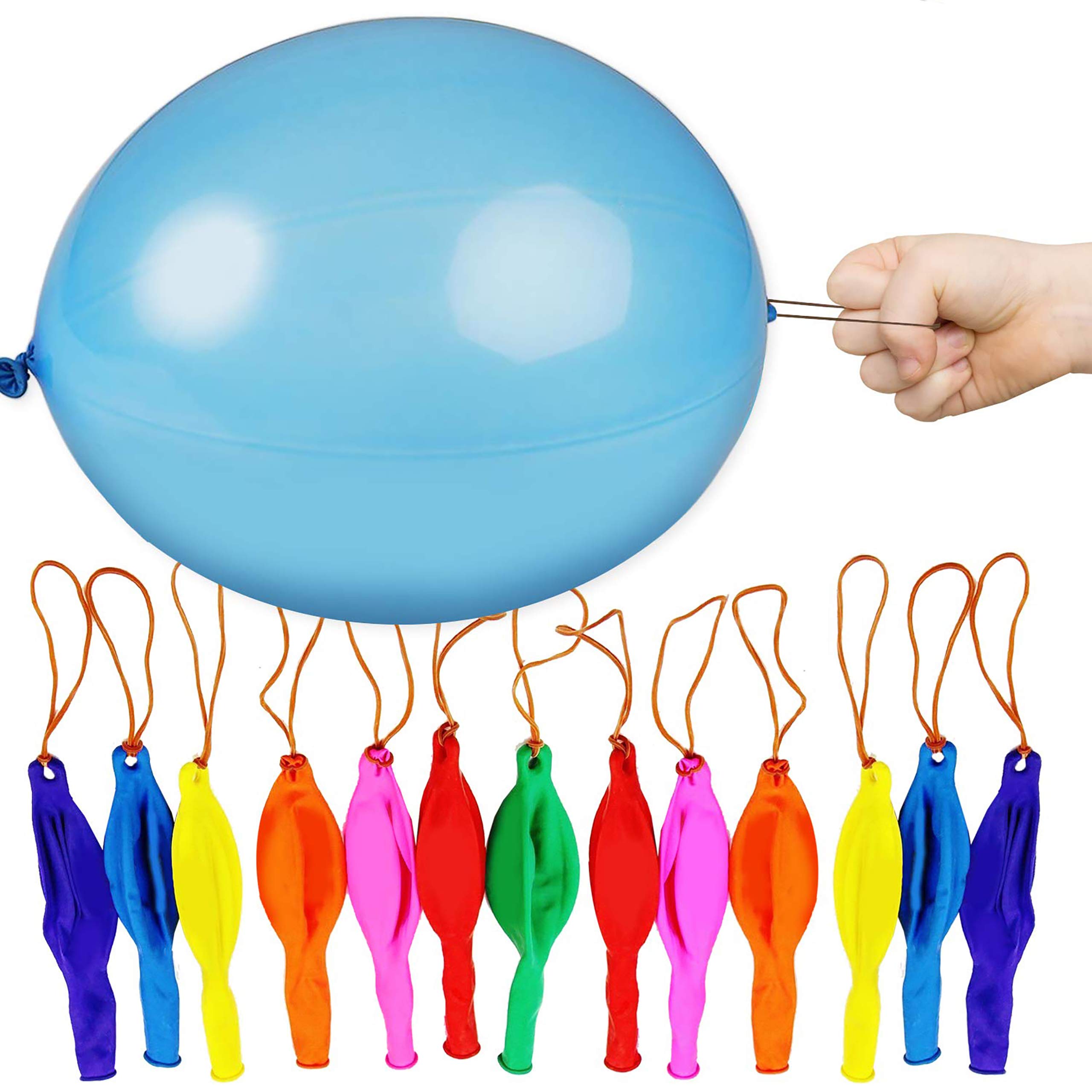 THE TWIDDLERS 50 XL Punch Balloons, 46cm / 18" - Extra Large Size, Strong & Easy to Inflate, Assorted Colours, Perfect as Party Bag Fillers for Kids