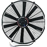 Mishimoto MMFAN-16 Slim Electric Radiator Fan, 16" Universal Fit, Black