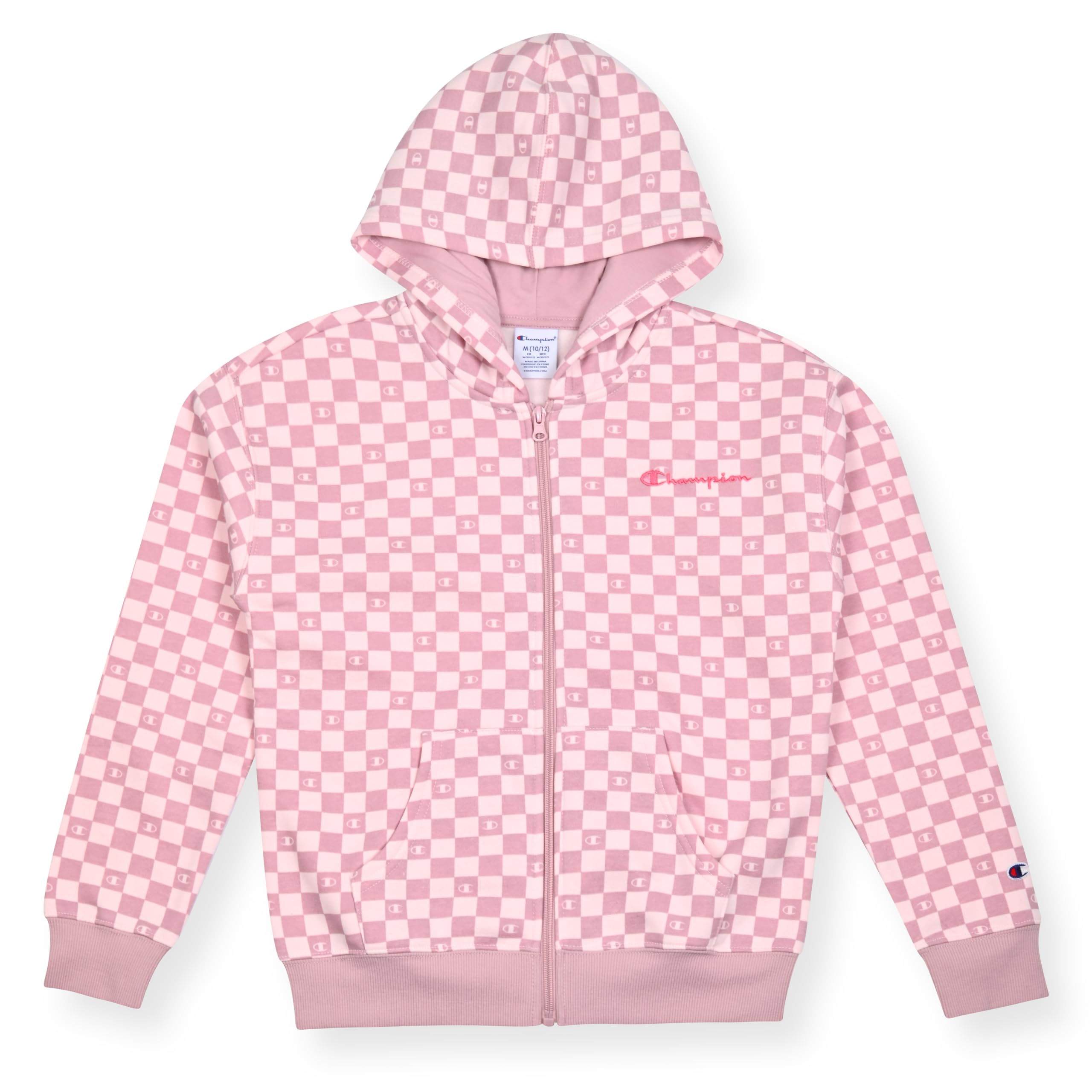 Champion Girls Sweatshirt Full Zip Up Fleece Girls