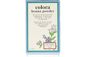 Colora Henna Powder Hair Color Red Sunset 2oz