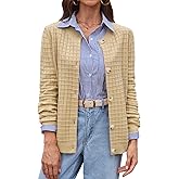 BAISHENGGT Women's Knit Cardigan Sweaters Casual Fall Fashion Long Sleeve Button Down Trendy Outerwear