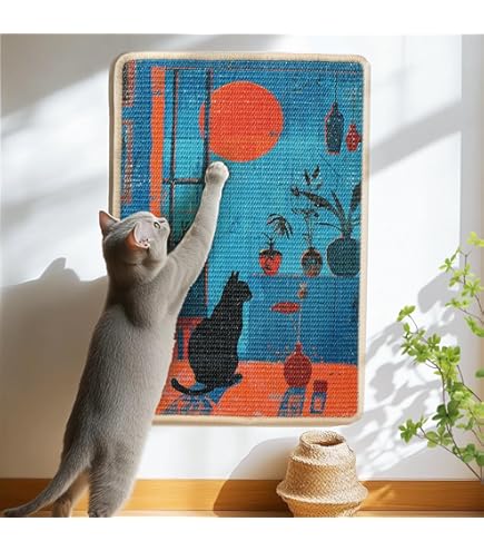 Wall Corner Cat Scratcher Cat Wall Scratcher Sisal Fabric,Cat