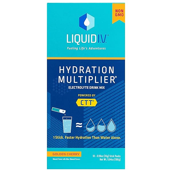 LIQUID I.V., GOLDEN CHERRY, ELECTROLYTE DRINK MIX, 5.64 OUNCE