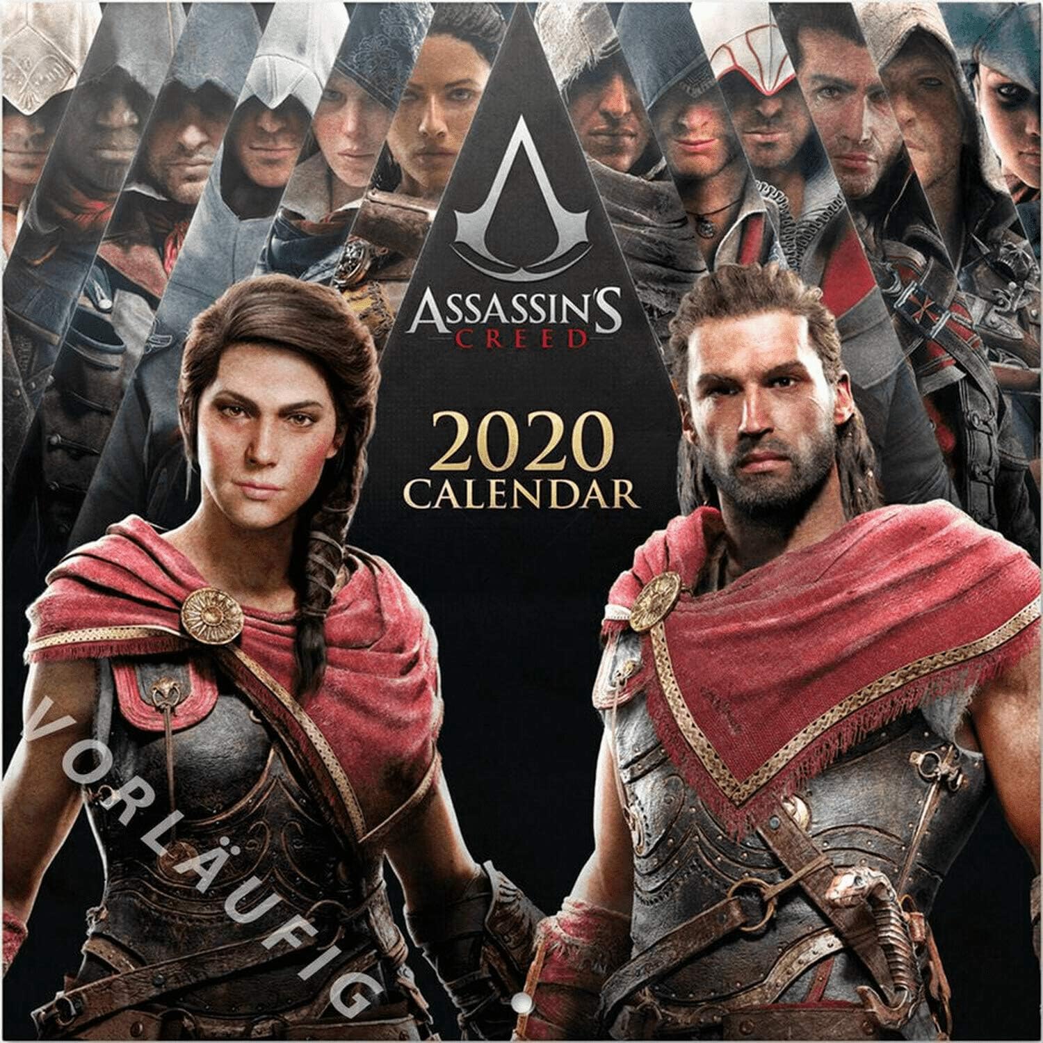 Calendar 2020 Games Assassins Creed Odyssey Wall Calendar 30 x 30 cm Including Poster