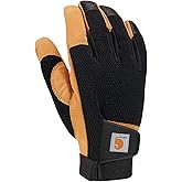 Carhartt Men's Synthetic Leather High Dexterity Touch Sensitive Secure Cuff Glove