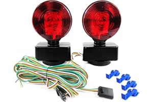 MAXXHAUL 50871 Magnetic ONE LED Trailer Tail Towing Light Kit DOT Turn Brake Parking Lights for Truck RV Boat Car Bike Traile
