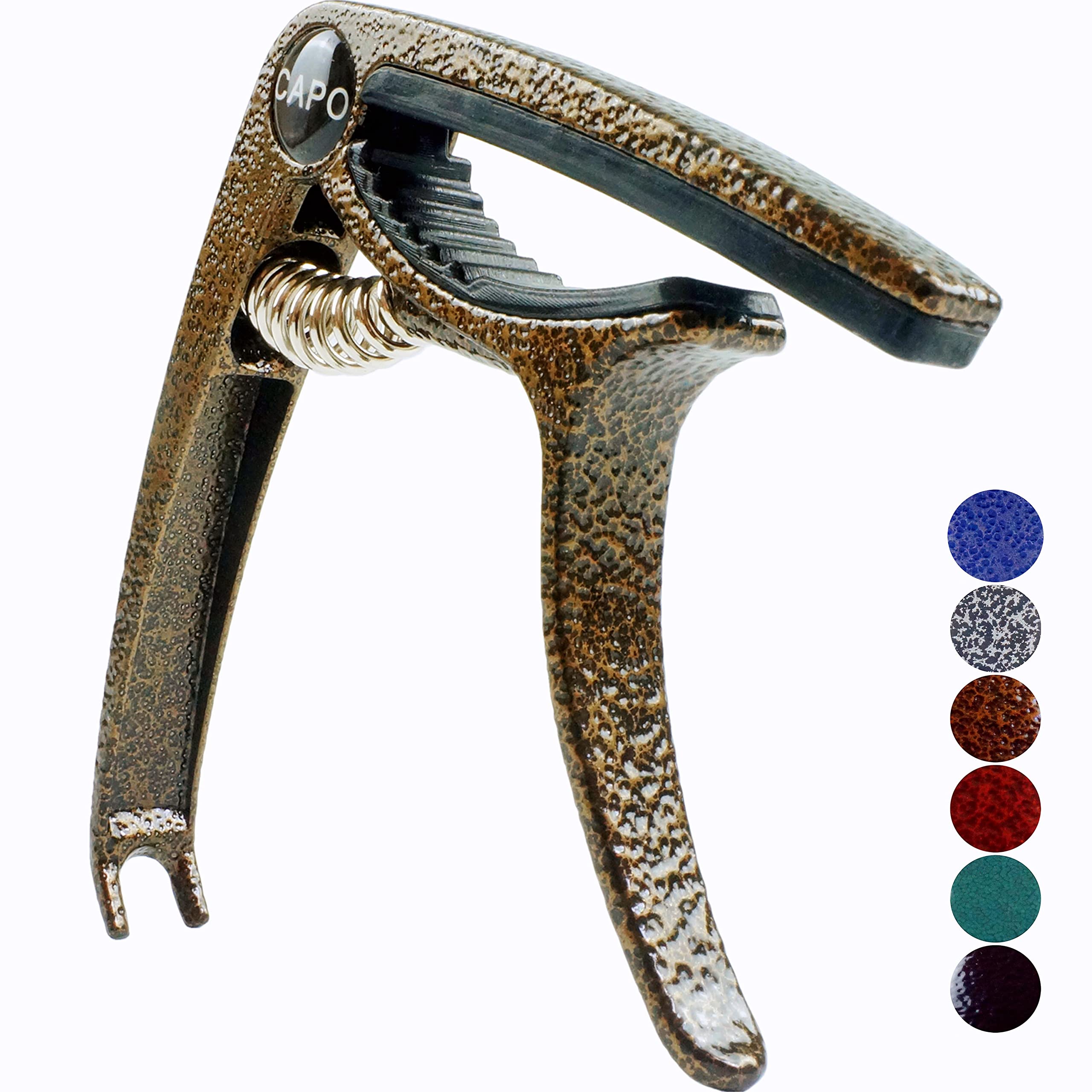 SUCCESS Guitar Capo, Lightweight Zinc Alloy Capo for Acoustic and Electric Guitars, Bass, Mandolin, Banjo, Ukulele(Bronze)