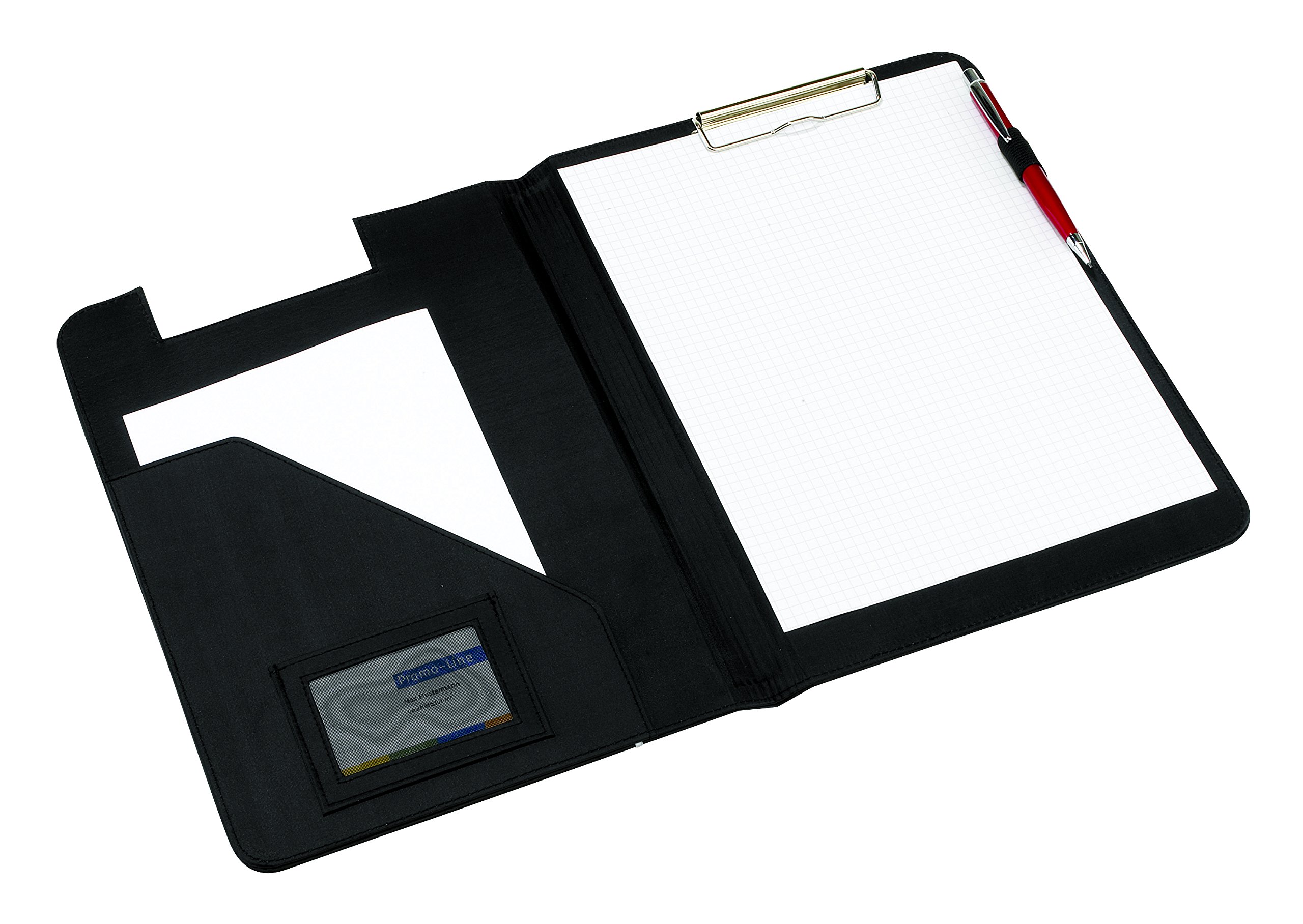 Black with Integrated Clipboard A4 Filing Folder