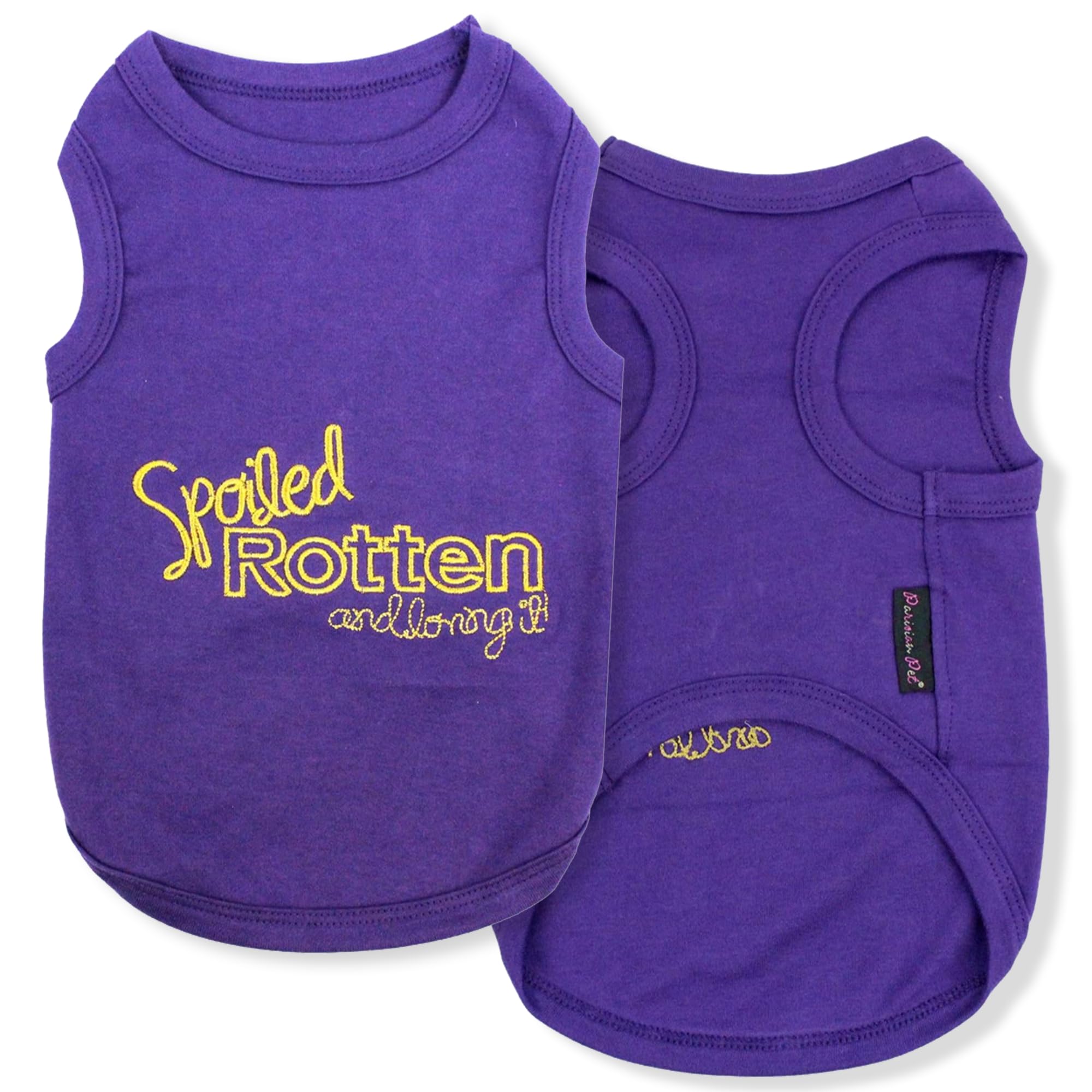 Parisian Pet Spoiled Rotten Dog T-Shirt, X-Large