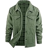 Mr.Stream Men's Snap Jean Jacket Western Cowboy Plaid Flannel Lined Work Denim Trucker Jackets