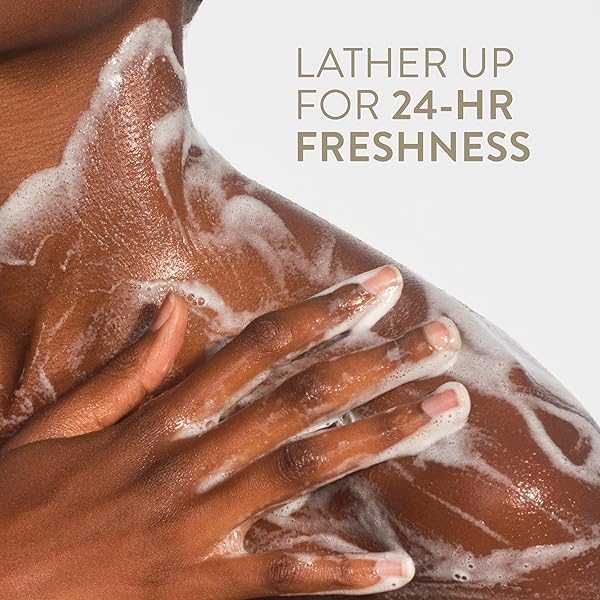 NATIVE BODY WASH CONTAINS NATURALLY DERIVED INGREDIENTS | FOR WOMEN & MEN, SULFATE, PARABEN, & DYE FREE LEAVING SKIN SOFT AND HYDRATED | SANDALWOOD & SHEA BUTTER 18 OZ