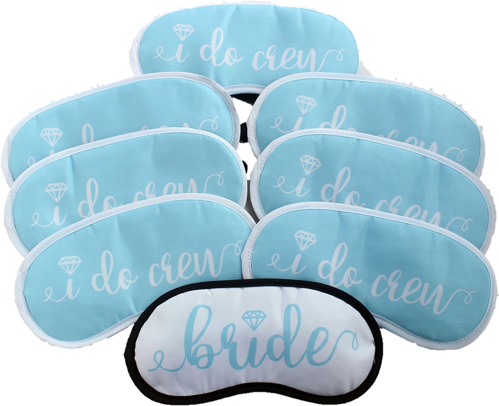 Bride and Bridesmaids Sleep Mask Gift Set : Set of 8 - Bachelorette Party Supplies, Favors, Decorations, Bride Tribe, Bachelorette Party Gifts, Bachelorette Party Accessories, Bride to be Party Pack