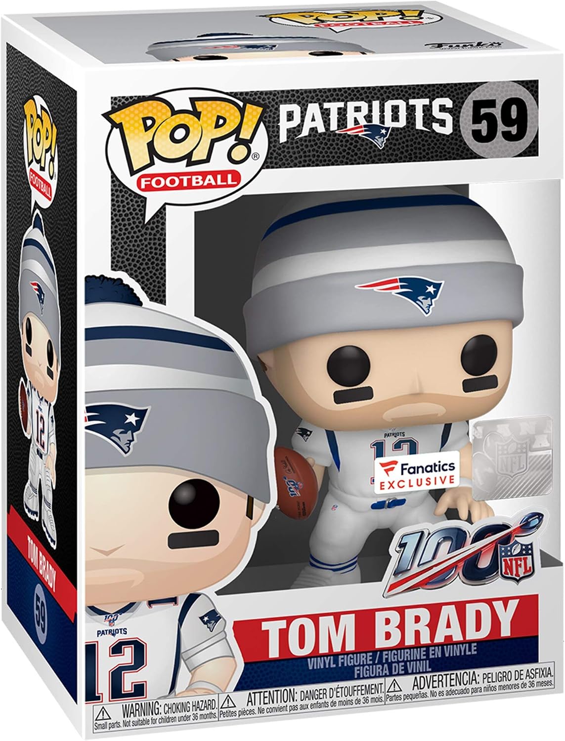 Funko Pop! NFL Football Patriots Tom Brady (100th - Special Edition) #59