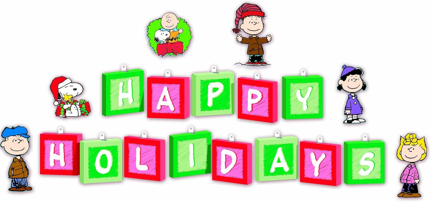 Eureka Peanuts Christmas Mini Bulletin Board Sets