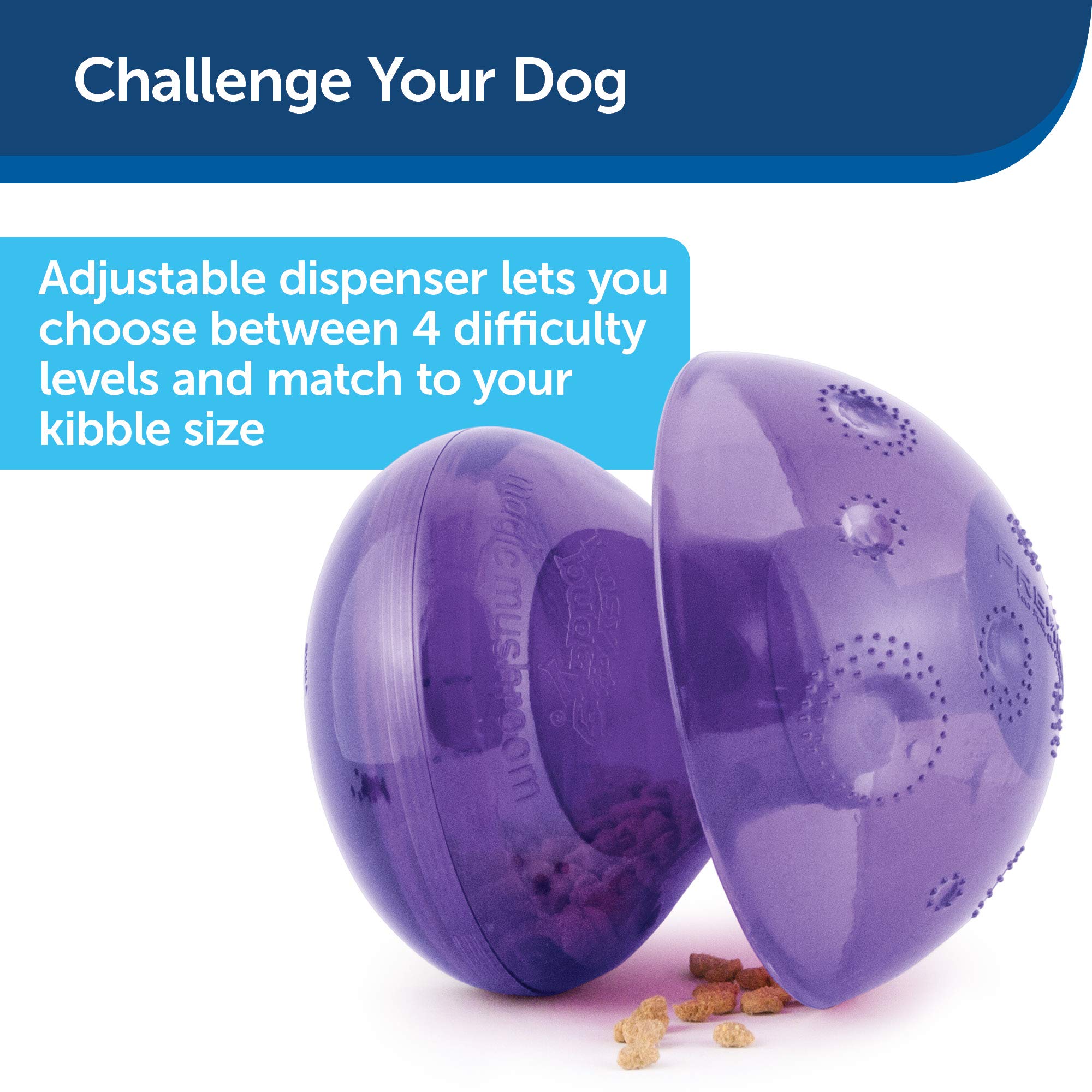 Busy Buddy Magic Mushroom Dog Pet Toy, Medium/LG