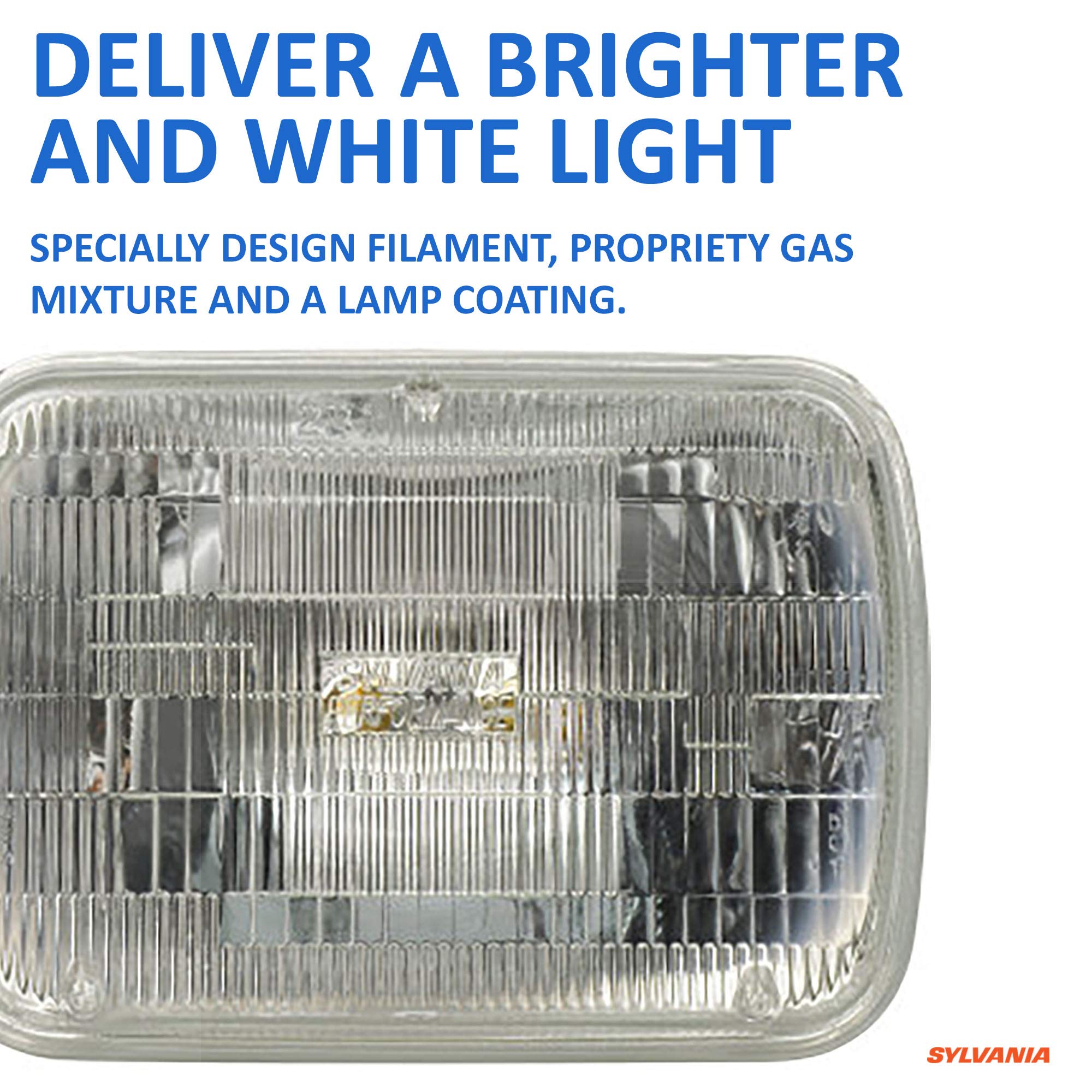 SYLVANIA - H6054 SilverStar Sealed Beam Headlight - High Performance Halogen Headlight Replacement (142x200), Brighter & Whiter Light for Added Clarity Downroad and Sideroad, (Contains 1 Bulb)