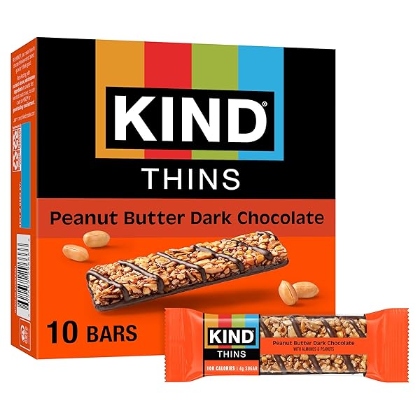 KIND THINS SNACK BARS, PEANUT BUTTER DARK CHOCOLATE,...