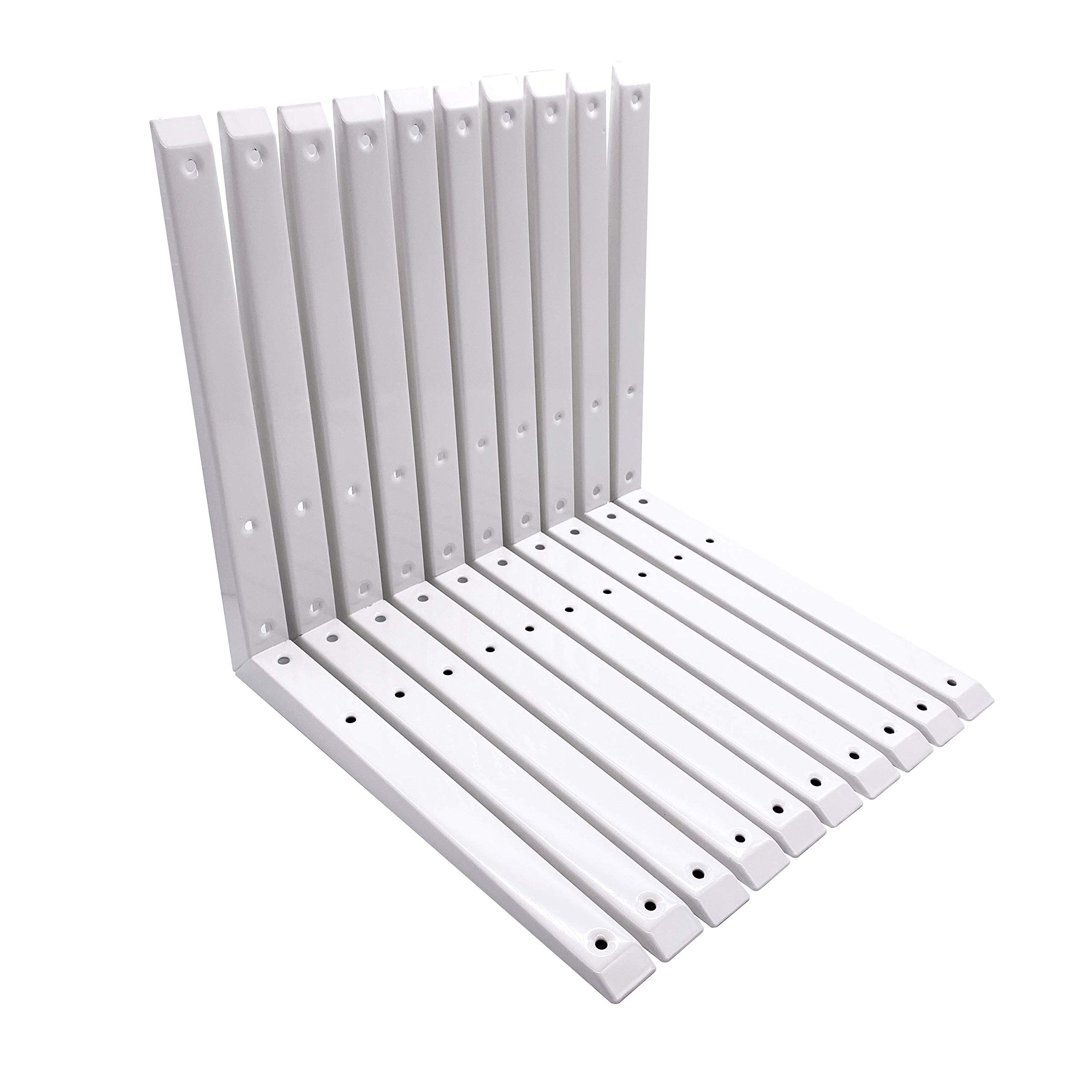 Strong Shelf Bracket Mitre Reinforced Pattern 300 x 300mm Pack of 10 EAI Brand