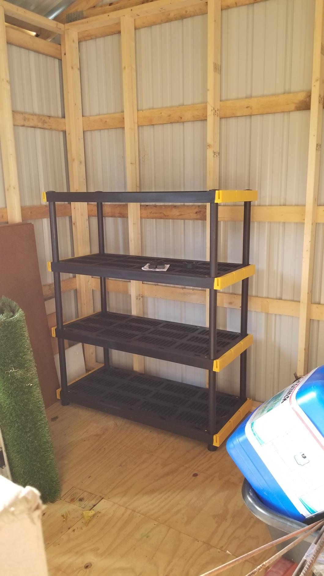 22/mo Finance Original Black & Yellow 4Tier Storage Shelving Unit