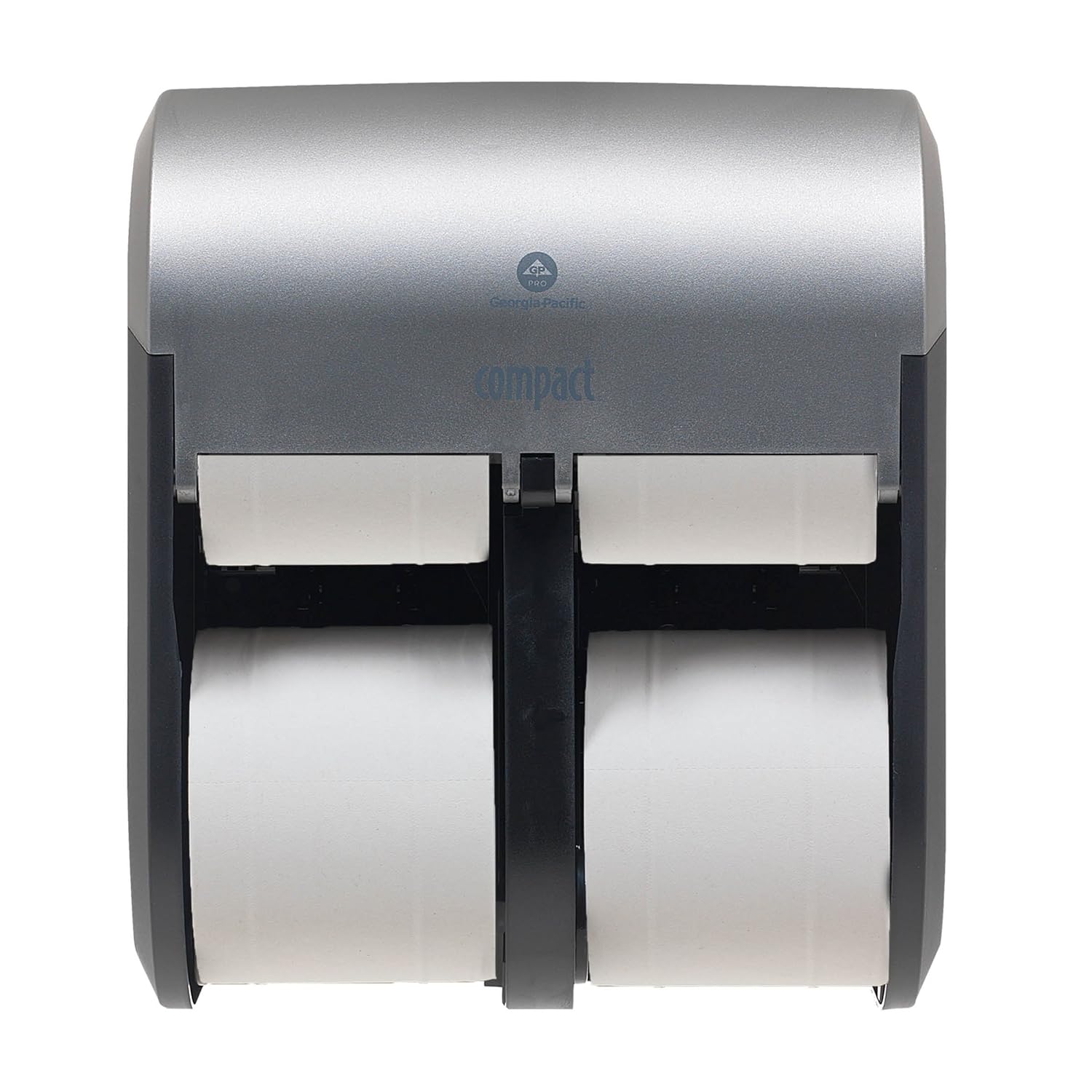 Compact 4Roll Quad Coreless HighCapacity Toilet Paper Dispenser by GP