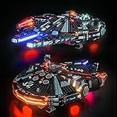 BrickBling LED Light Compatible with Lego The Dark Falcon, Creative Lighting Compatible with Lego 75389-No Model (Classic Version Light)