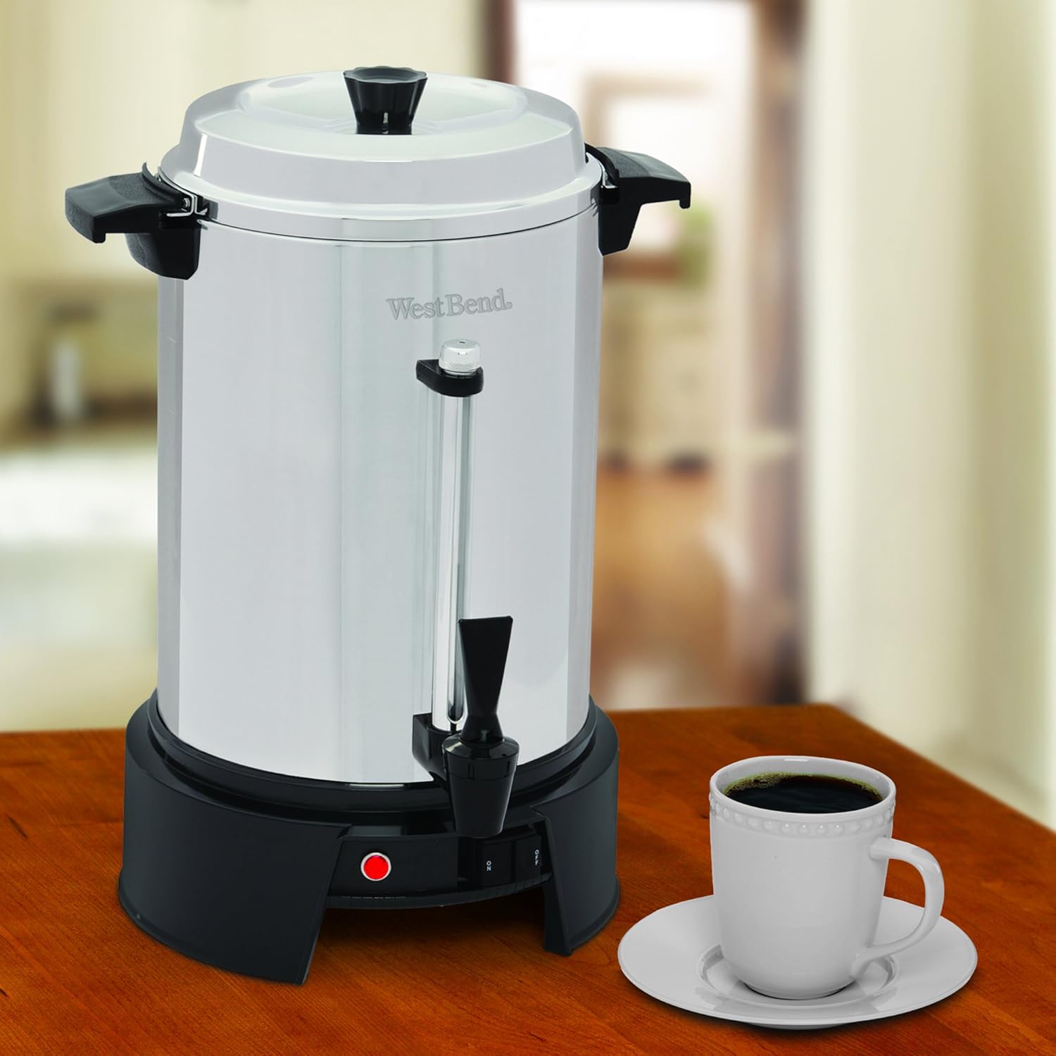 Amazon.com | West Bend 13550 Polished Stainless Steel Commercial Coffeemaker  Features Automatic Temperature Control Large Capacity with Quick Brewing  Easy ...