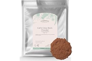 Starwest Botanicals Cat's Claw Bark Powder Wildcrafted - Dried Cat's Claw Herb for Tea, Herbal Blends, Smoothies, & Baking, C