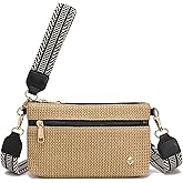 NEICOA Faux Straw Crossbody Bags Women Raffia Purses Beach Gifts Hawaii Vacation Wallet Clutch Bag Small Summer Wristlet