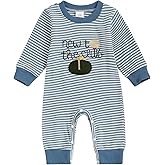 Newborn Baby Boy Golf Clothes New to the Golf Club Embroidery Waffle Long Sleeve Jumpsuit Romper Baby Shower Outfit