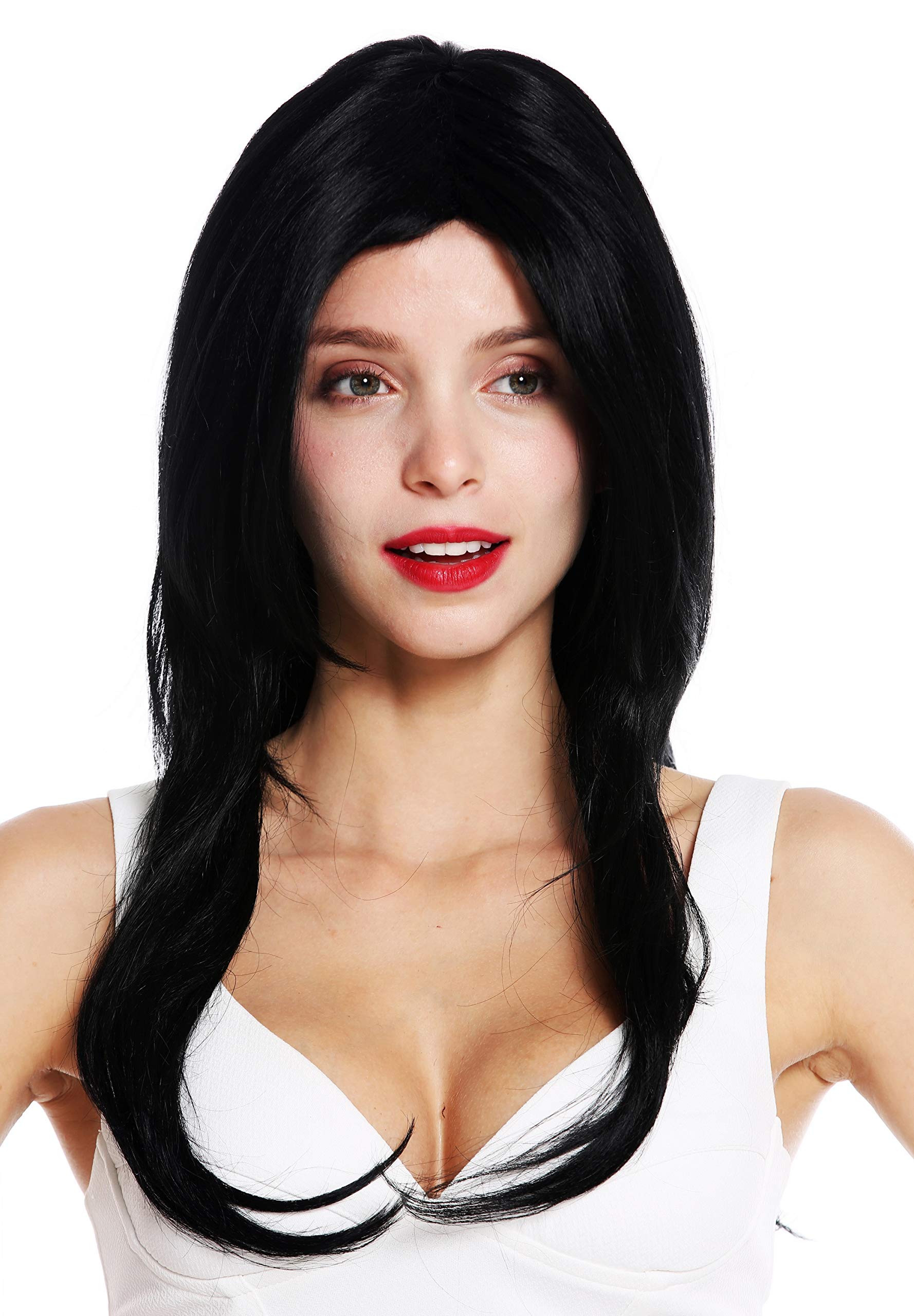 WIG ME UP - VK-37-1 quality women's wig long wavy waved voluminous black