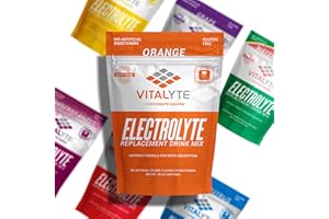 VITALYTE Electrolytes Powder - Isotonic Electrolyte Drink Mix for Energy Boost & Recovery - Hydration Powder to Boost Endurance & Reduce Fatigue | Electrolytes Powder Packets Supplements - Orange