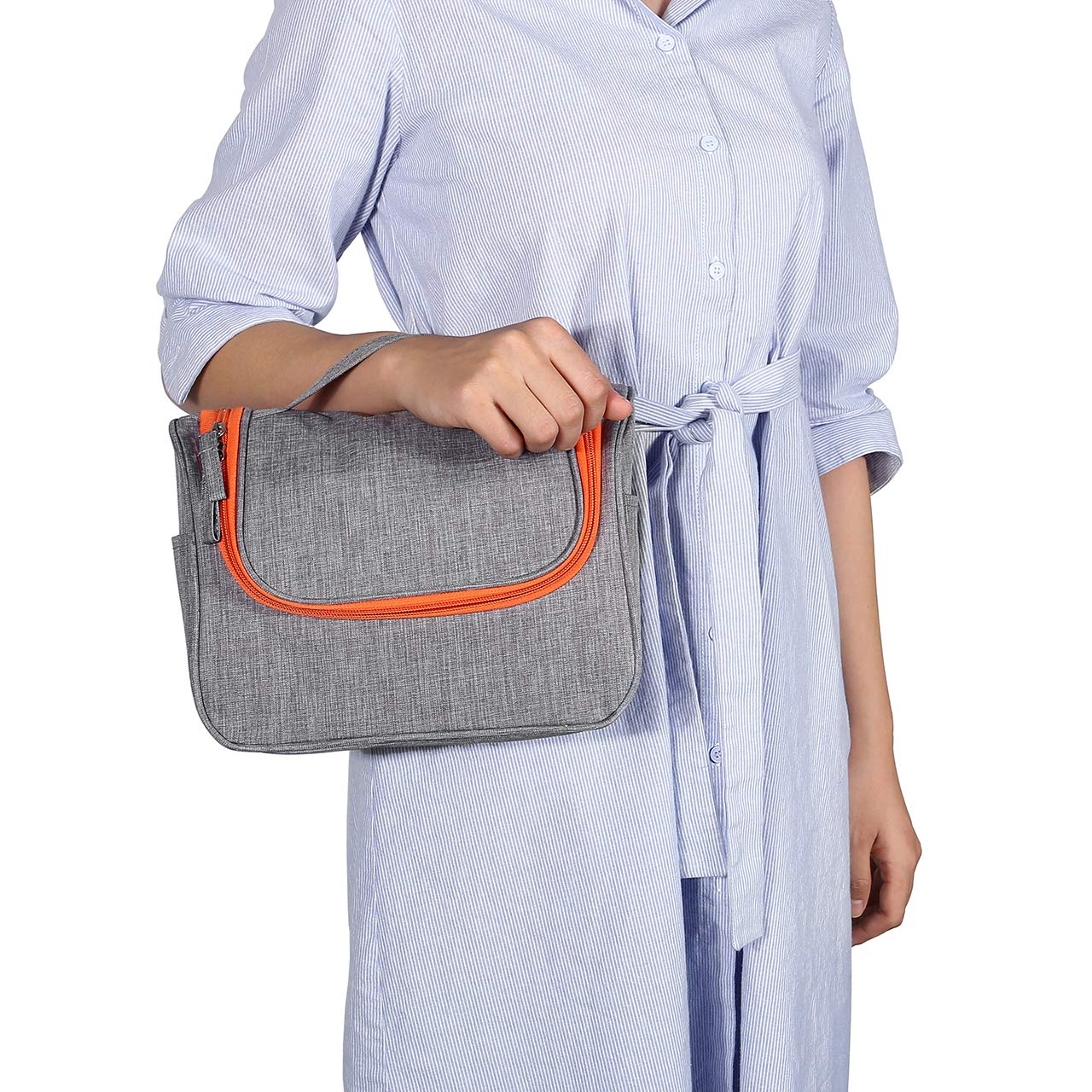 CozyCabin Hanging Toiletry Bag Travel Toiletry Kit for Men Women Toiletries Cosmetics Water Resistant with Mesh Pockets & Sturdy Nylon Hanging Hook Shower Bag, Organizer for Travel Accessories